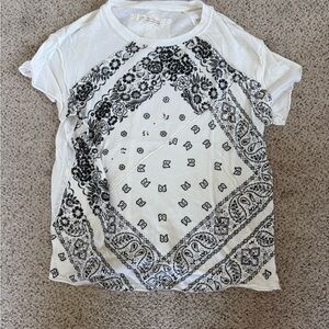 We The Free Monochrome Floral Tee